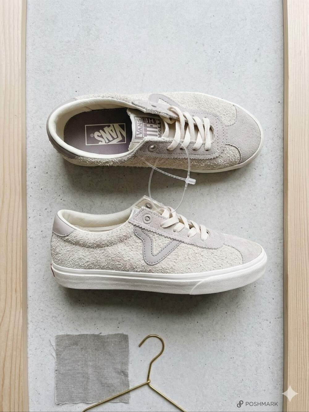 Vans Sport Low Tri-tone Suede Atmosphere Grey Beige Lace Up Shoes Men 4, Women 5 - Picture 3 of 10